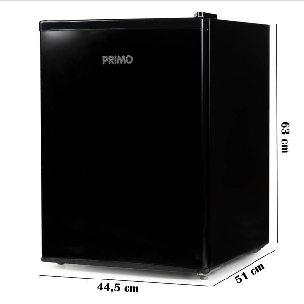 PRIMO PR155FR Tafelmodel Koelkast - 66L - E - Vrijstaand - Zwart