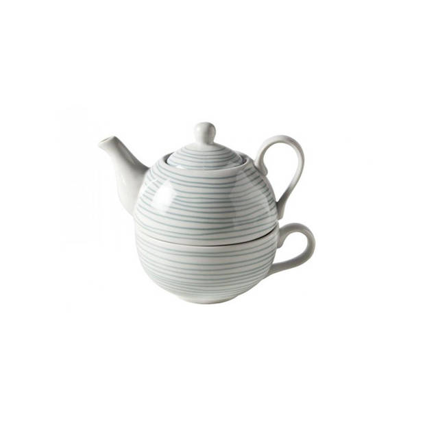 Cosy & Trendy Tea for one Green lines