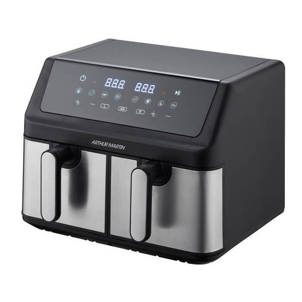 Marlin Airfryer - 2 tanks van 4,5L - 2000W - 8 programma's