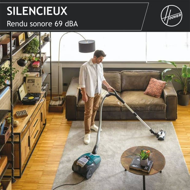 Hoover He530alg Stofzuiger - krachtig - 850 W - Silencer 69dB, grote capaciteit 3.5L