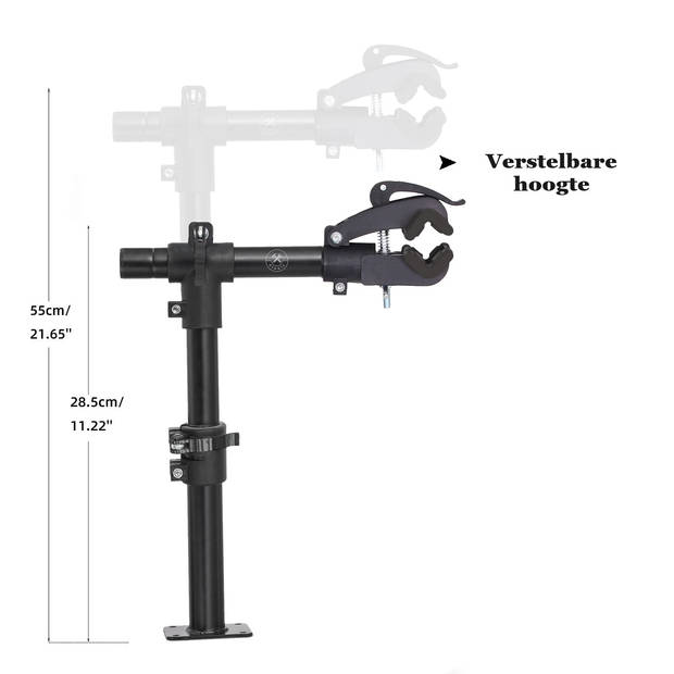 4toolz® Fiets Reparatie Beugel voor wand of werkbank 360° Verstelbaar