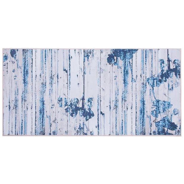 Beliani BURDUR - Laagpolig-Blauw-Polyester
