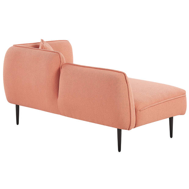 Beliani CHEVANNES - Chaise longue-Roze-Bouclé