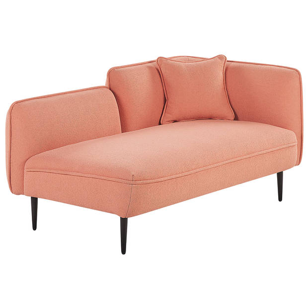 Beliani CHEVANNES - Chaise longue-Roze-Bouclé