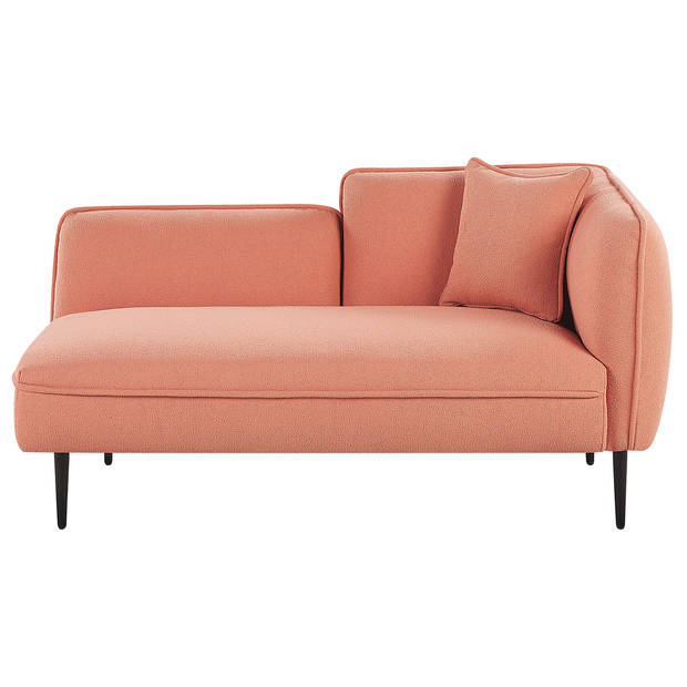 Beliani CHEVANNES - Chaise longue-Roze-Bouclé