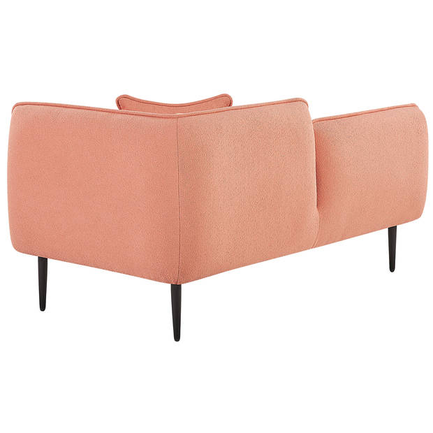 Beliani CHEVANNES - Chaise longue-Roze-Bouclé