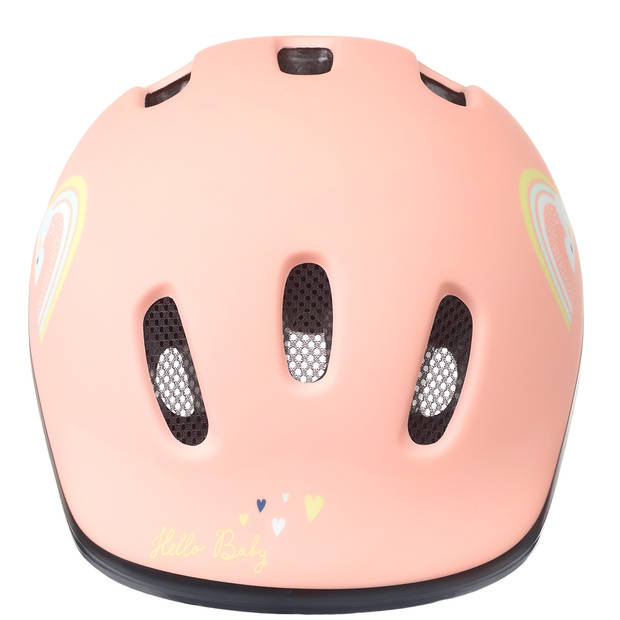 Pol Baby helm happy rainbow xxs 44-48 cm roze