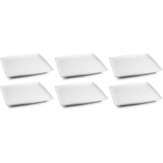 BonBistro Petitfour Bordje Yong Squito 10 x 10 cm - Wit - 6 stuks