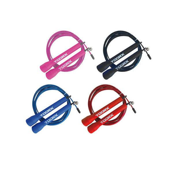 Toorx Fitness Speedrope Staal met kunststof handvatten Roze