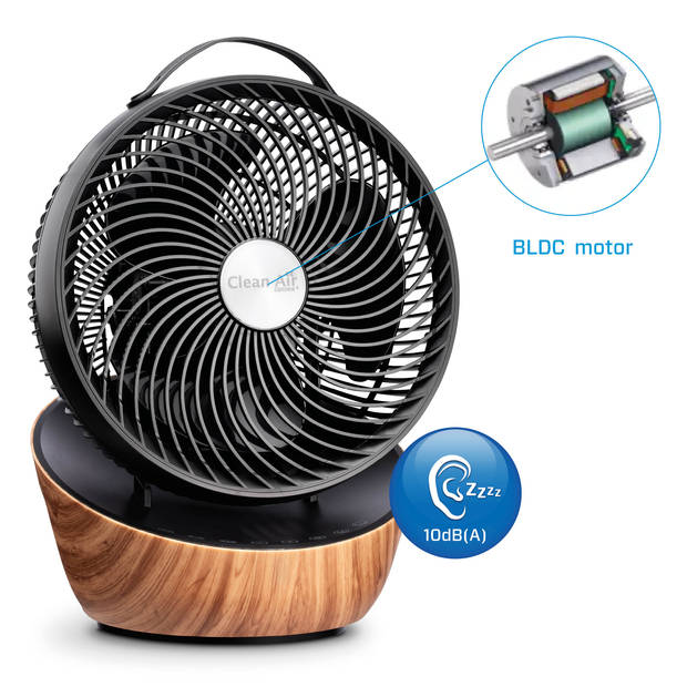 Clean Air Optima® Wood design circulator-ventilator CA-403 Smart