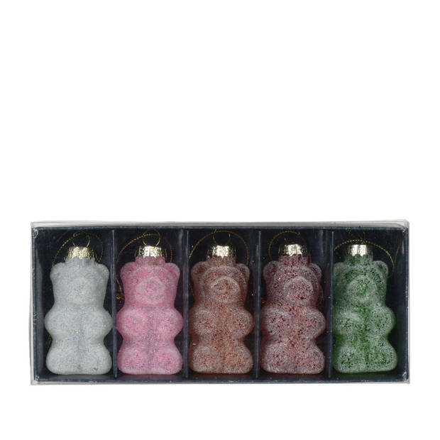 Kersthanger Gummy beer glas 8cm