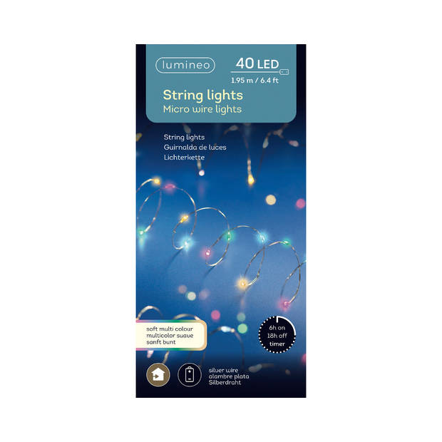 Strengverlichting 40 LED multikleur OB