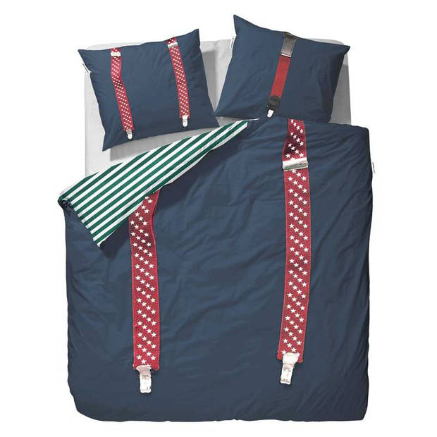 Covers & Co dekbedovertrek Thom - Navy - 2-Persoons 200x200/220 cm