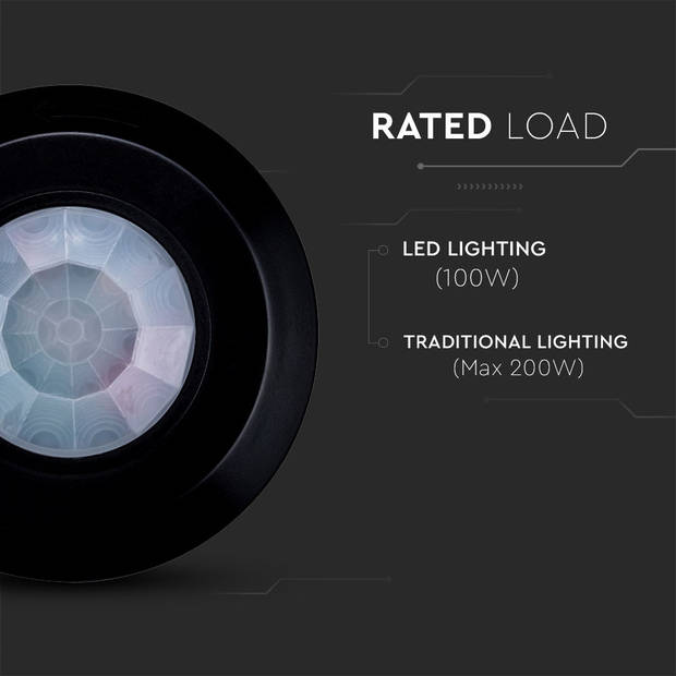 V-TAC VT-8091 Bewegingssensoren - Infraroodsensor - IP20 - Modelnr: - VT-8091