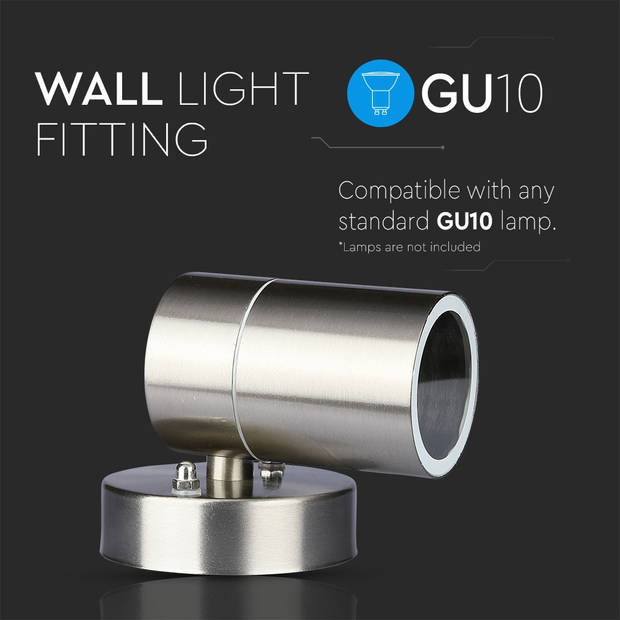 V-TAC VT-7621 Outdoor Lighting - GU10 Wall Fittings - IP44