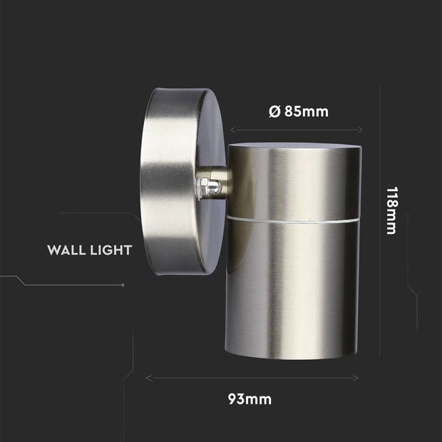 V-TAC VT-7621 Outdoor Lighting - GU10 Wall Fittings - IP44