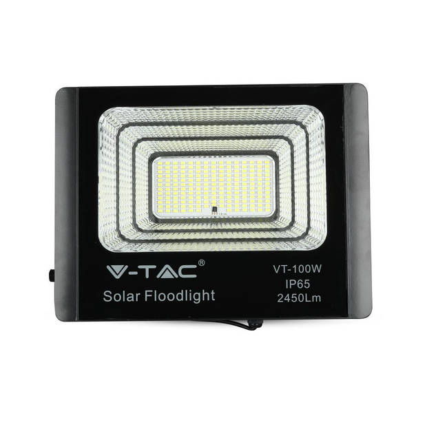 V-TAC VT-100W Zwarte Solar schijnwerpers - 35W -IP65 - 2450 Lumen - 4000K