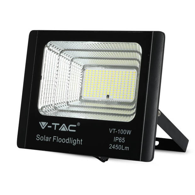 V-TAC VT-100W Zwarte Solar schijnwerpers - 35W -IP65 - 2450 Lumen - 4000K