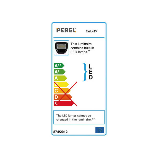 Perel Draagbare led-werklamp, 30 W, 4000 K, IP64