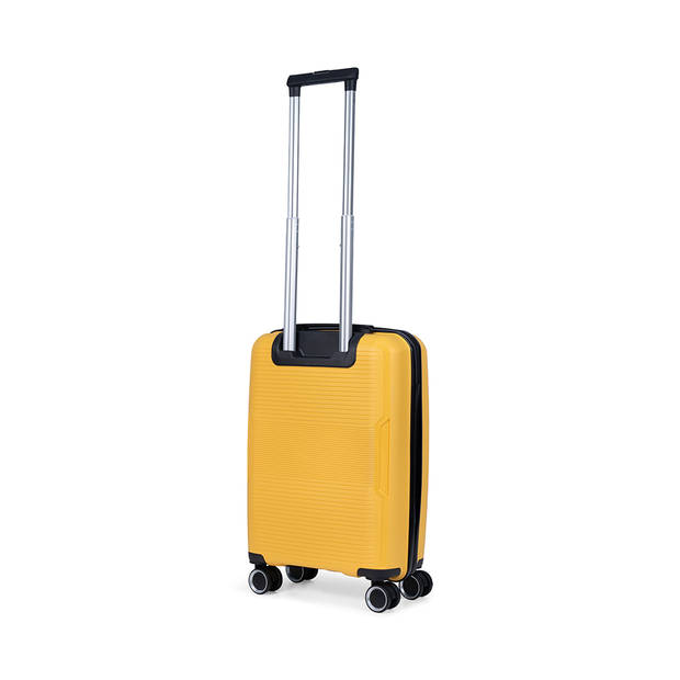 TravelZ Swinger Handbagage koffer 55cm - Lichtgewicht Trolley TSA-slot - Geel