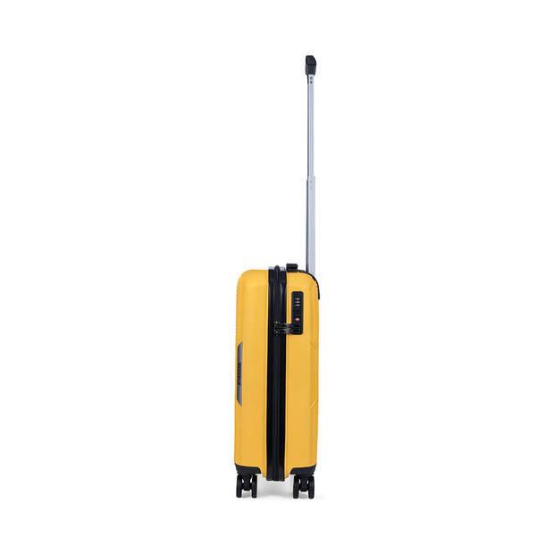 TravelZ Swinger Handbagage koffer 55cm - Lichtgewicht Trolley TSA-slot - Geel