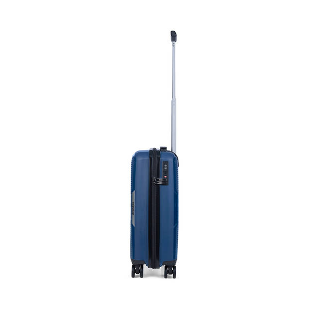 TravelZ Swinger Handbagage koffer 55cm - Lichtgewicht Trolley TSA-slot - Blauw