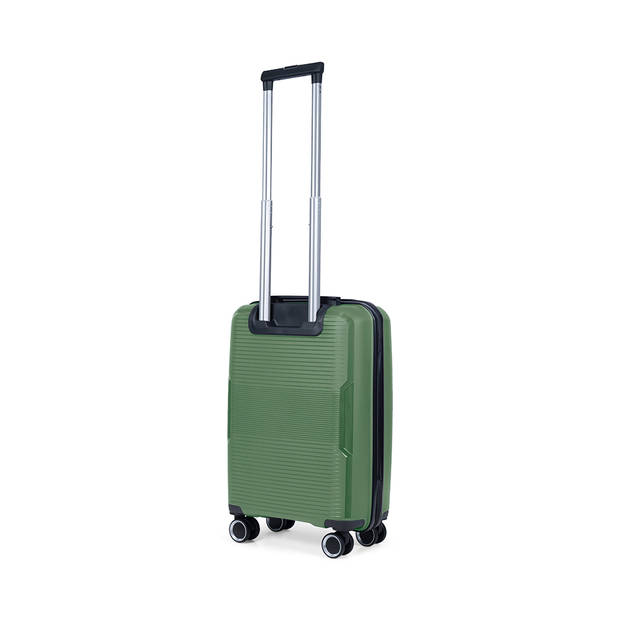 TravelZ Swinger Handbagage koffer 55cm - Lichtgewicht Trolley TSA-slot - Groen