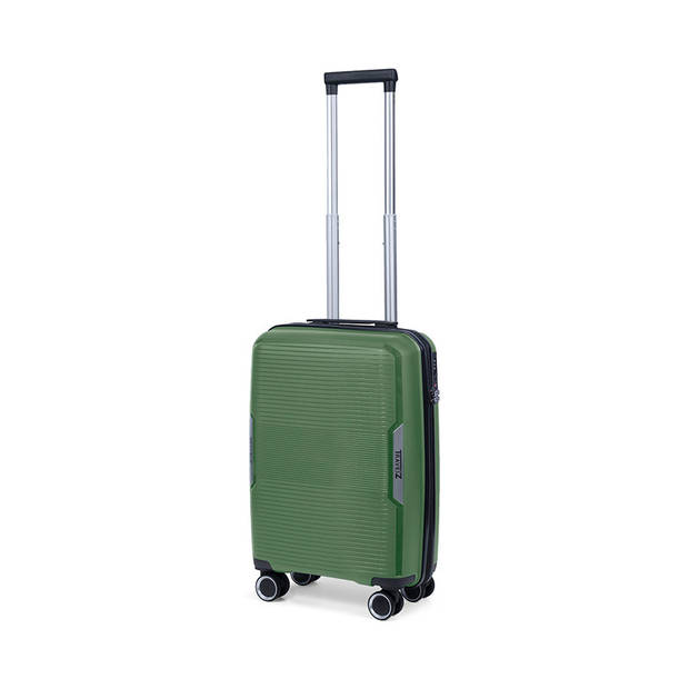 TravelZ Swinger Handbagage koffer 55cm - Lichtgewicht Trolley TSA-slot - Groen