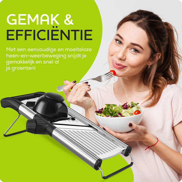 HGMD Mandoline - Groentesnijder - Slicer Dicer - Keukensnijder - Multifunctioneel - RVS