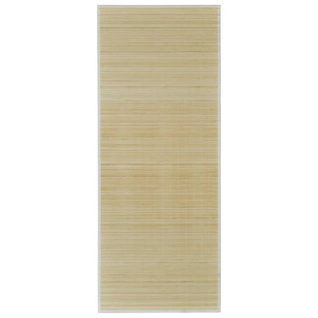 vidaXL Tapijt rechthoekig 80x200 cm bamboe naturel