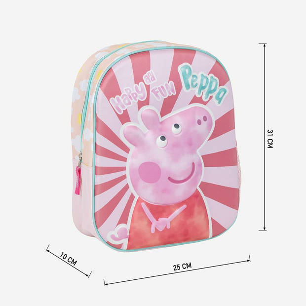 Schoolrugzak Peppa Pig Roze 25 x 31 x 10 cm