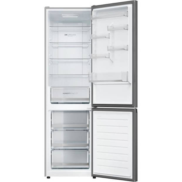 Gecombineerde koelkast - HAIER - 2D 60 Serie 1 HDW1620DNPK - Klasse D - 377 L - 200 x 59,5 x 65,9 cm - Roestvrij staalef
