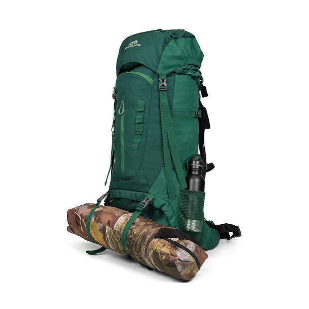 Dutch Mountains Backpack 65-75 ltr Dames & Heren Incl. regenhoes Lichtgewicht Groen