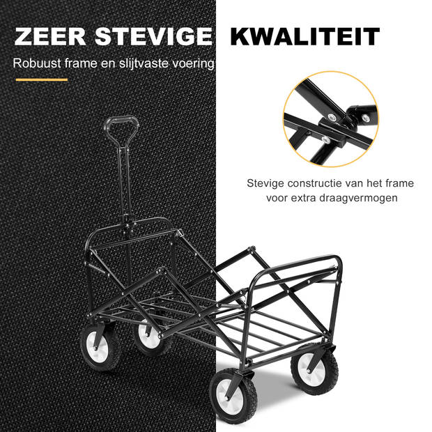 Packaway Opvouwbare Bolderkar van Wasbaar Polyester tot 70KG – 98 x 53 cm – OKERGEEL