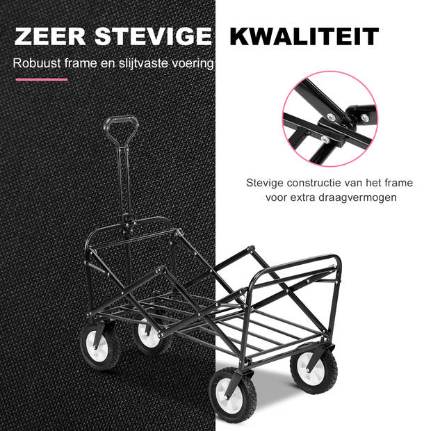 Packaway Opvouwbare Bolderkar van Wasbaar Polyester tot 70KG – 98 x 53 cm – ROSE