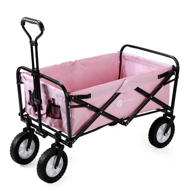 Packaway Opvouwbare Bolderkar van Wasbaar Polyester tot 70KG – 98 x 53 cm – ROSE