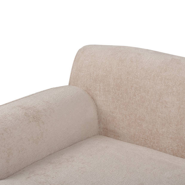 Beliani SIMOS - Hoekbank-Beige-Chenille