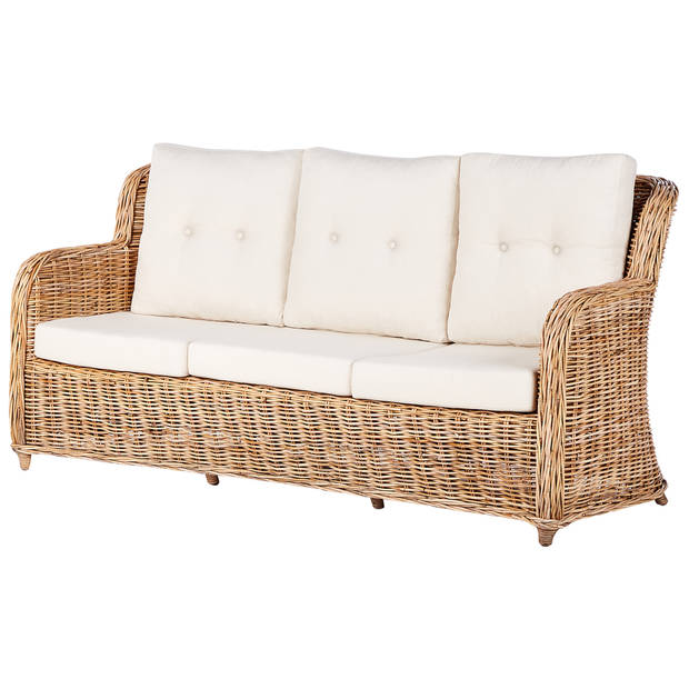 Beliani ALESSANO - Loungeset-Natuurlijk-Rotan