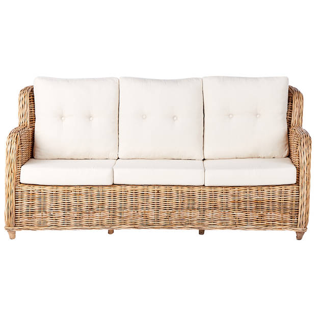 Beliani ALESSANO - Loungeset-Natuurlijk-Rotan