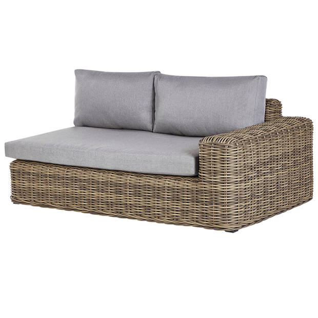 Beliani PALERMO - Loungeset-Bruin-PE rotan