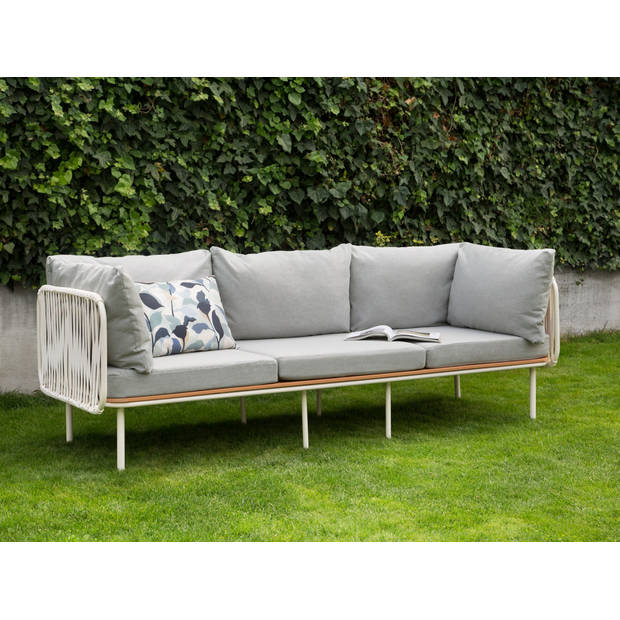 Beliani SENISE - Tuinsofa-Grijs-Aluminium