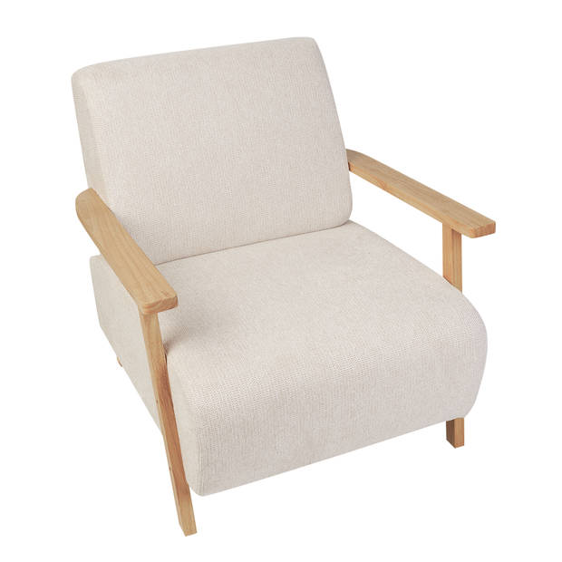 Beliani LESJA - Fauteuil-Beige-Polyester