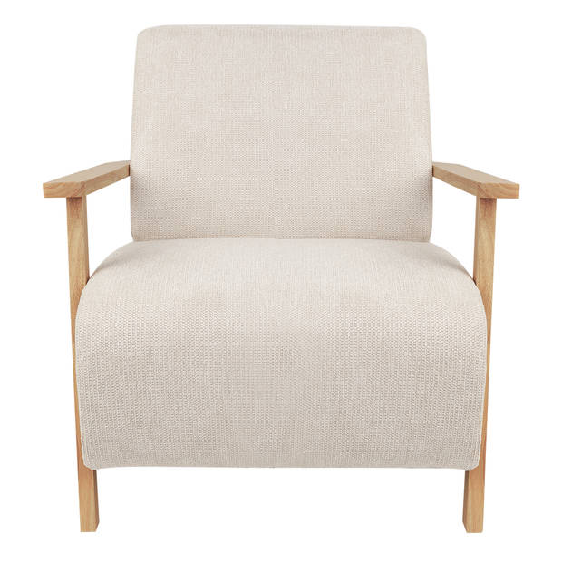 Beliani LESJA - Fauteuil-Beige-Polyester