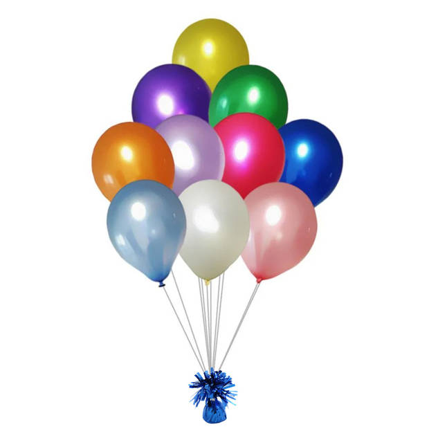 Haza Ballon gewichtjes - blauw - 170 gram - gewichtjes voor helium ballontrosjes - Ballongewichtjes