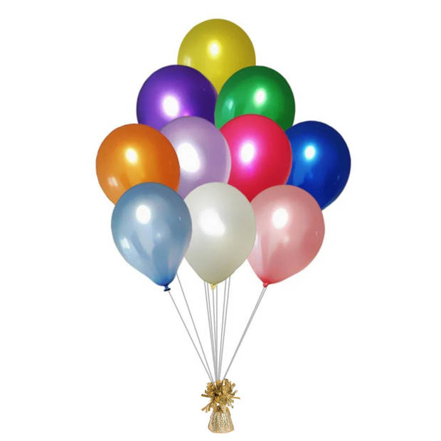 Haza Ballon gewichtjes - goud - 170 gram - gewichtjes voor helium ballontrosjes - Ballongewichtjes