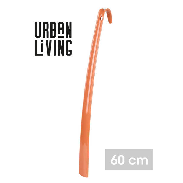 Urban Living Schoenlepel - lang - terracotta- kunststof - 60 cm - schoentrekker - Schoenlepels