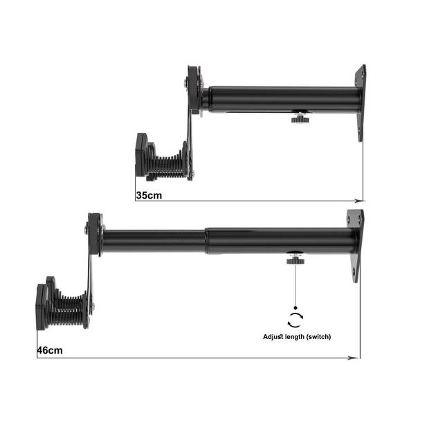 4toolz® Fiets Ophangbeugel Diepte Verstelbaar - Wandbeugel voor fiets