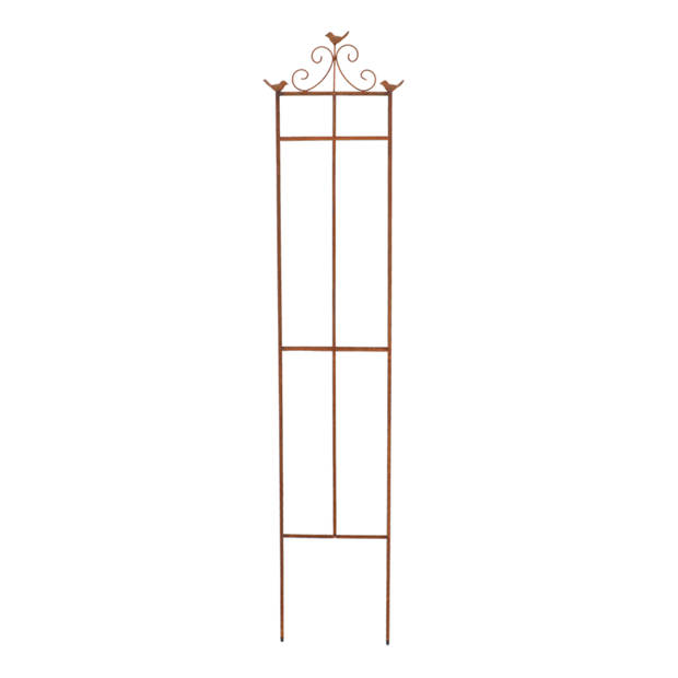 Plantensteun metaal 160 cm hoog vogelmotief maat S