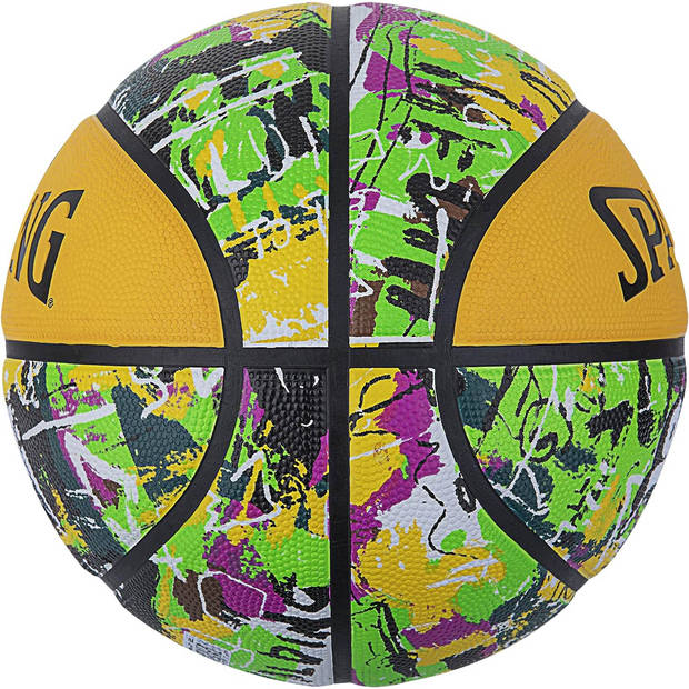 Spalding Graffiti basketbal geel maat 7