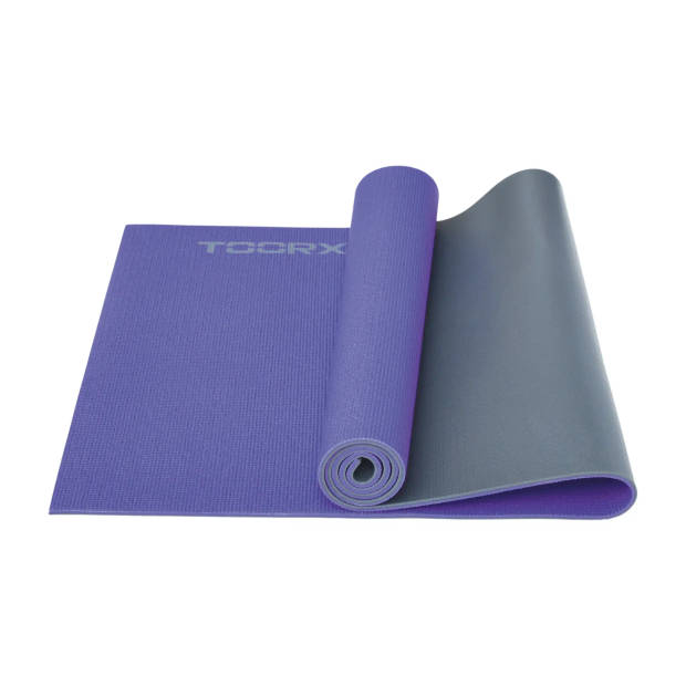 Toorx Fitness Yogamat - 173 x 60 x 0,6 cm - Dual Color Groen en antraciet